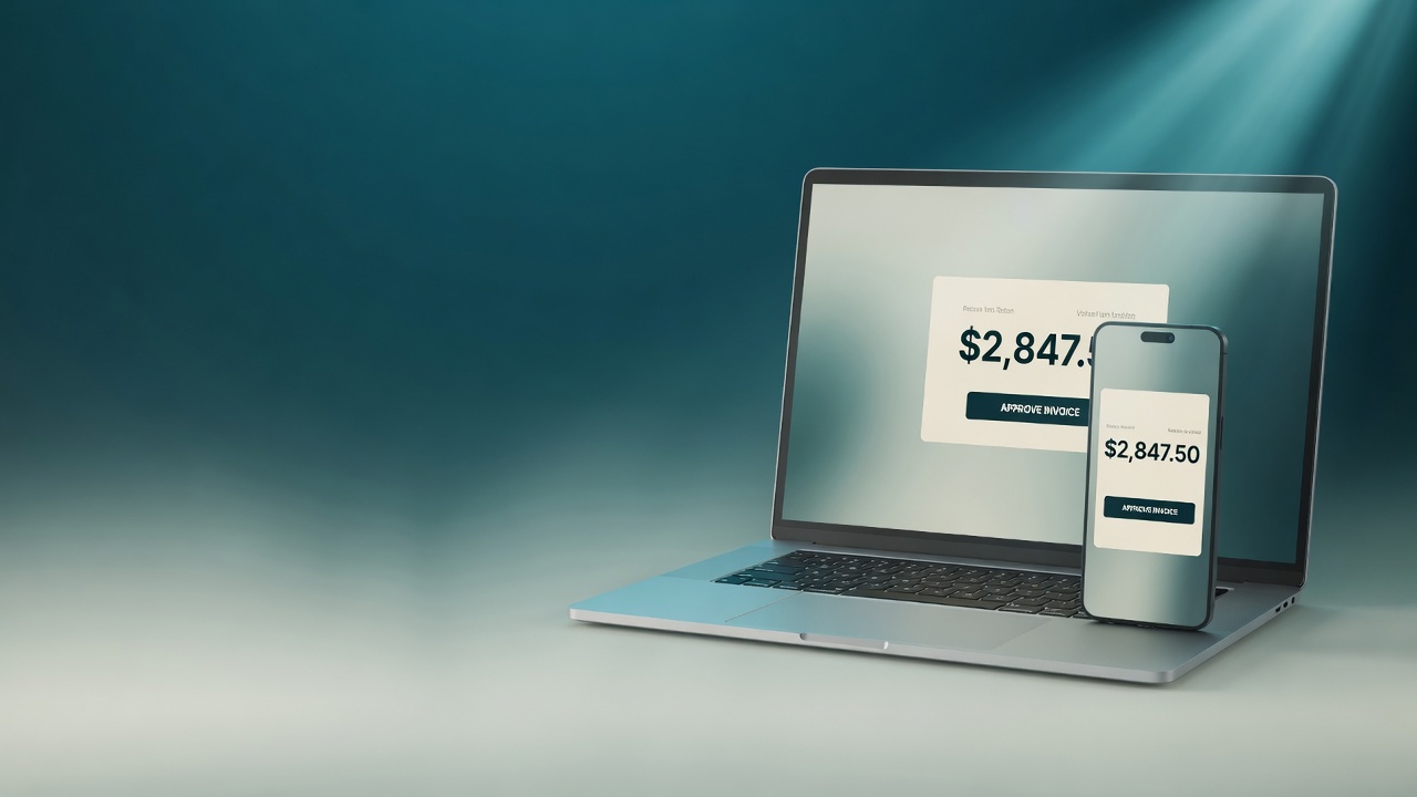 Veiqo på laptop och telefon